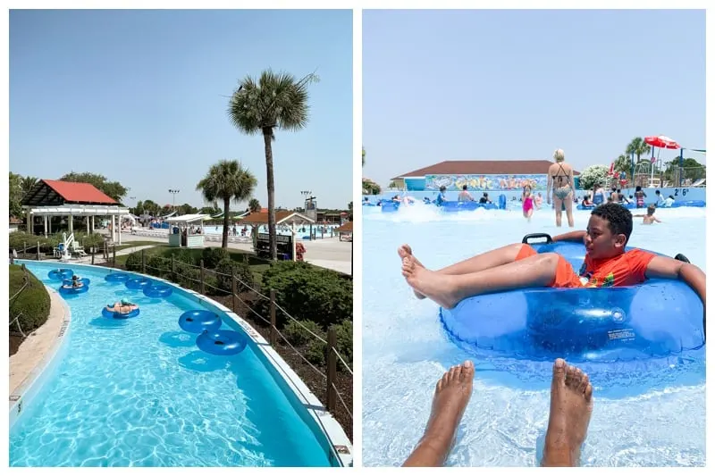 fun at summer waves water park on a family roadtrip to Jekyll Island