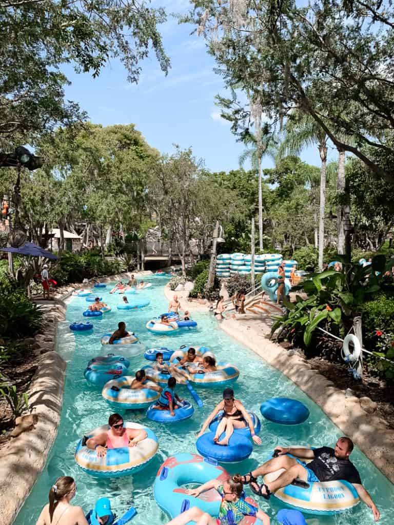 the lazy river at disney typhoon lagoon 