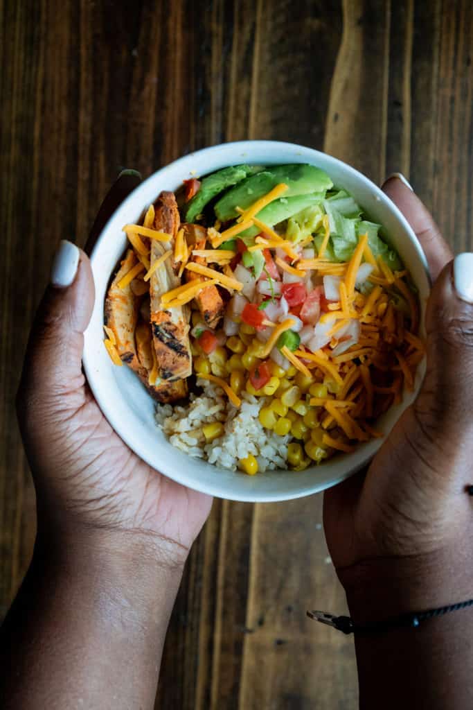 gluten free taco Tuesday with taco bowls