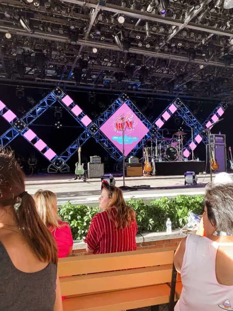 eat the beat concert theories at Epcot food and wine