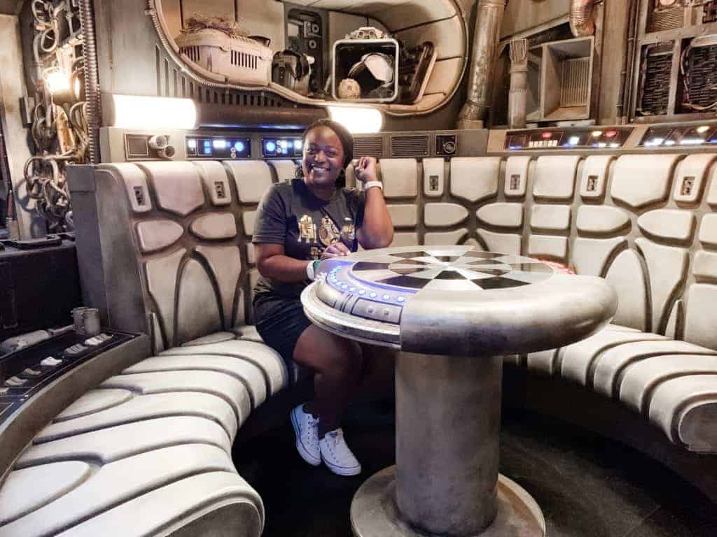 inside the millennium falcon at galaxy's edge