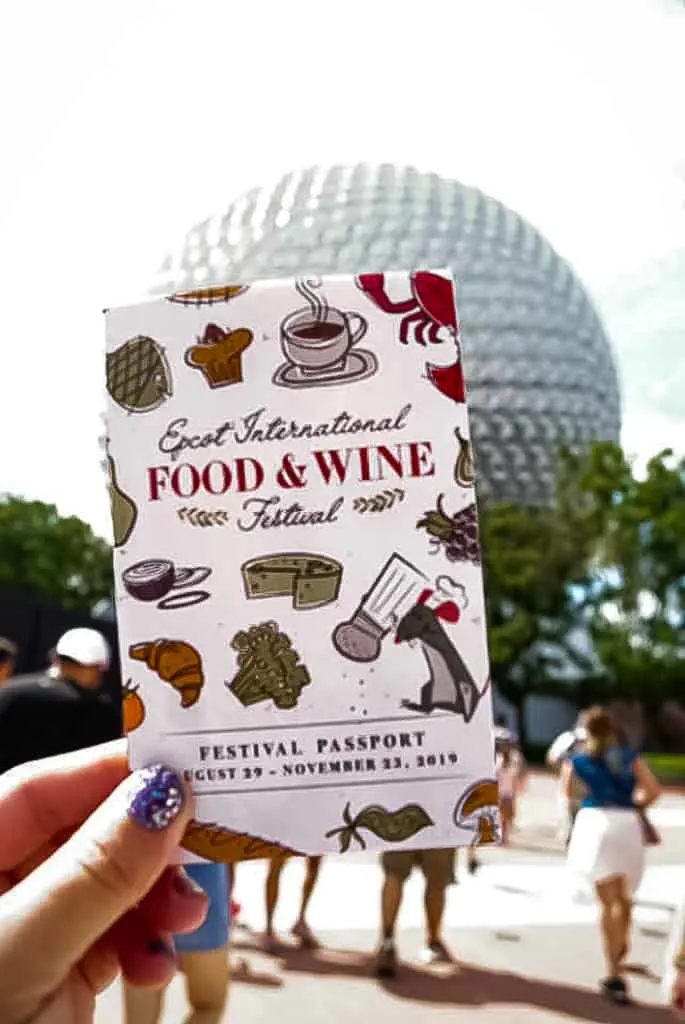 get a passport at the food and wine festival
