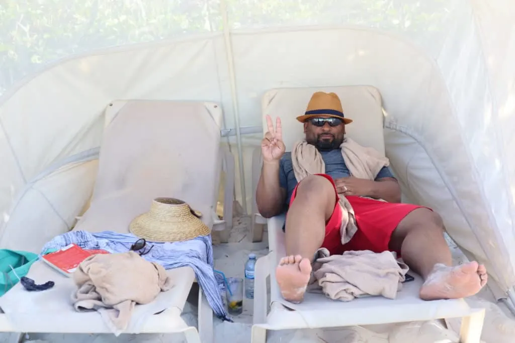 parents get to hang out at the beach on a real vacation at beaches resorts