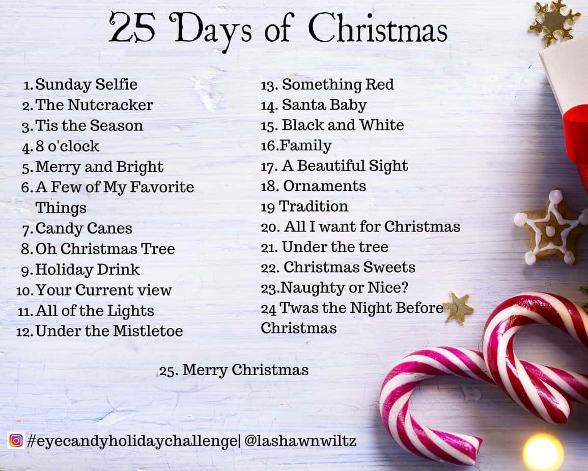 25 Days Of Christmas Photo A Day Challenge Everyday Eyecandy