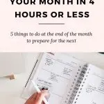 how to plan your month