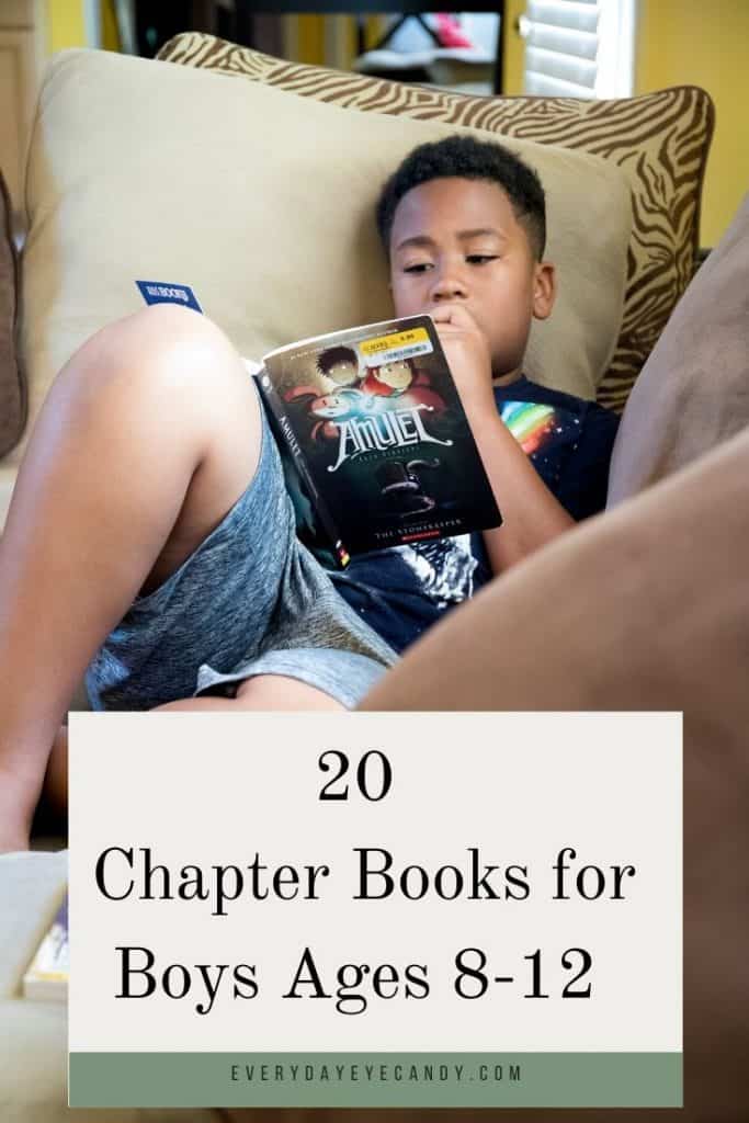 BOY reading chapter books for boys