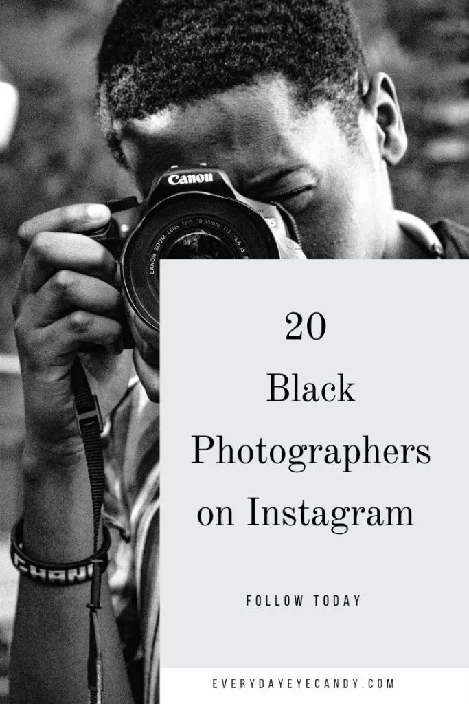 black photographer with camera
