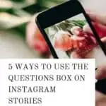 ways to use the question box on ig stories