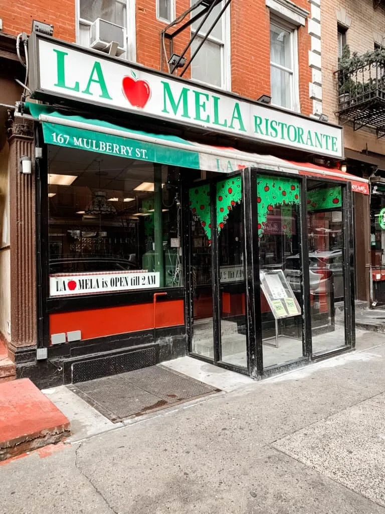 La Mela in Little Italy NYC