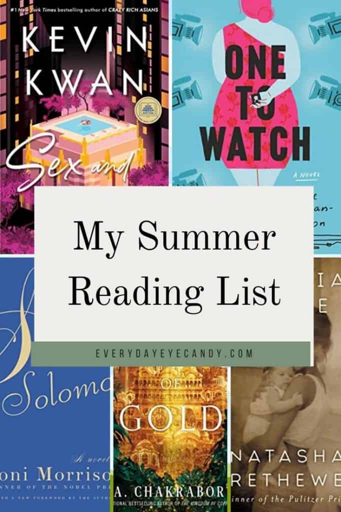graphic for my summer book list. 