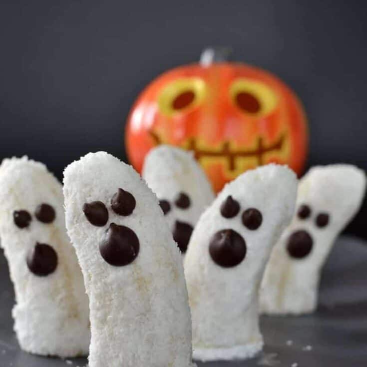 Image for Coconut Boonanas a Healthy Halloween Inspired Kid Treat