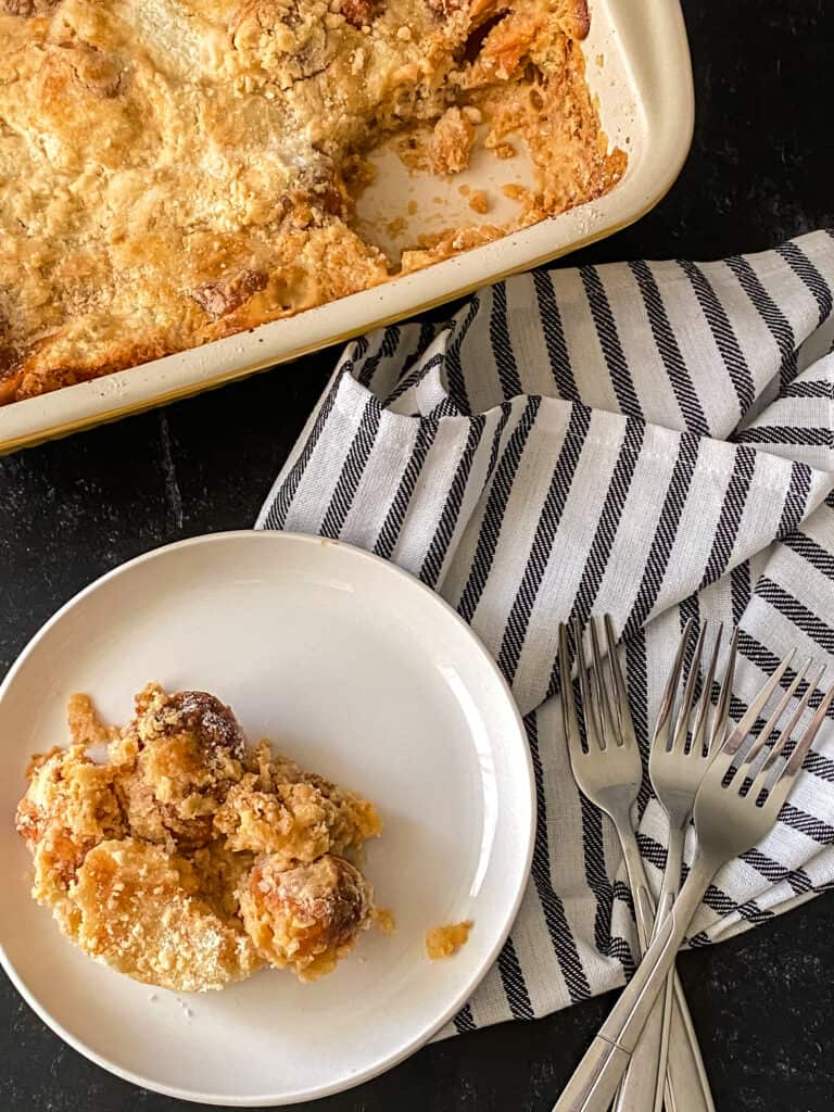 delicious donut hole bread pudding