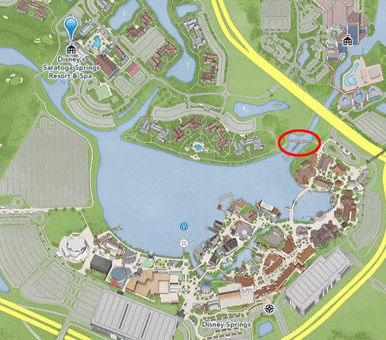 map of disney's saratoga springs resort and spa