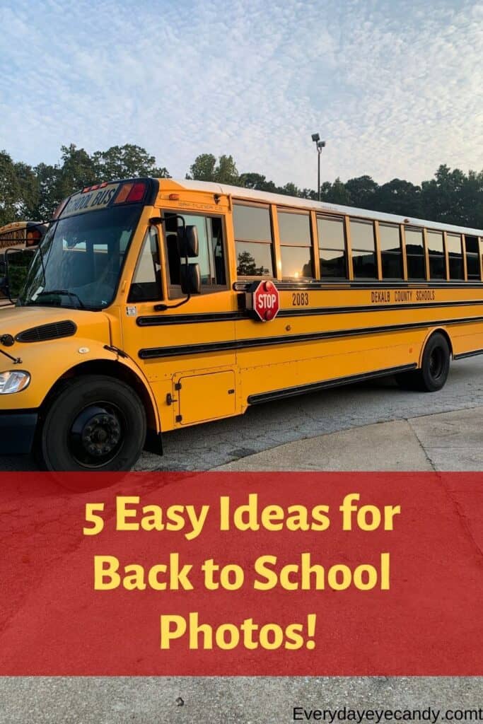easy ideas for back to school photos