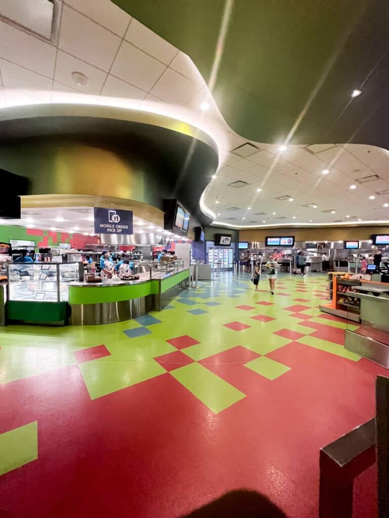 food court at Disney's Art of Animation 