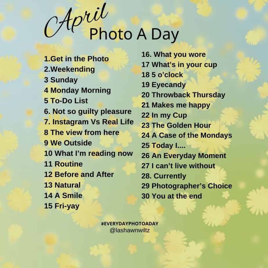 April photo a day graphic