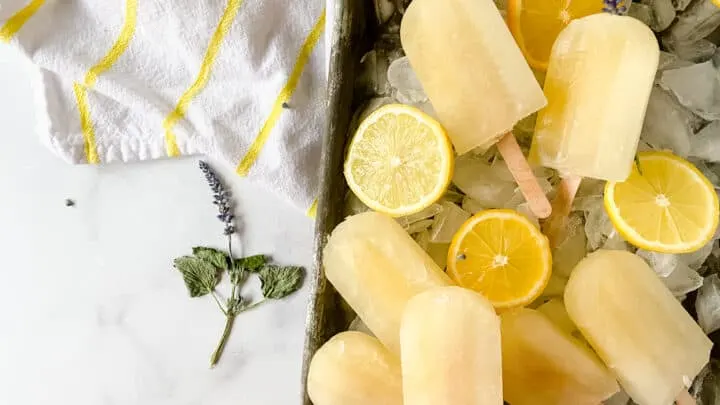 Lavender lemonade Popsicles