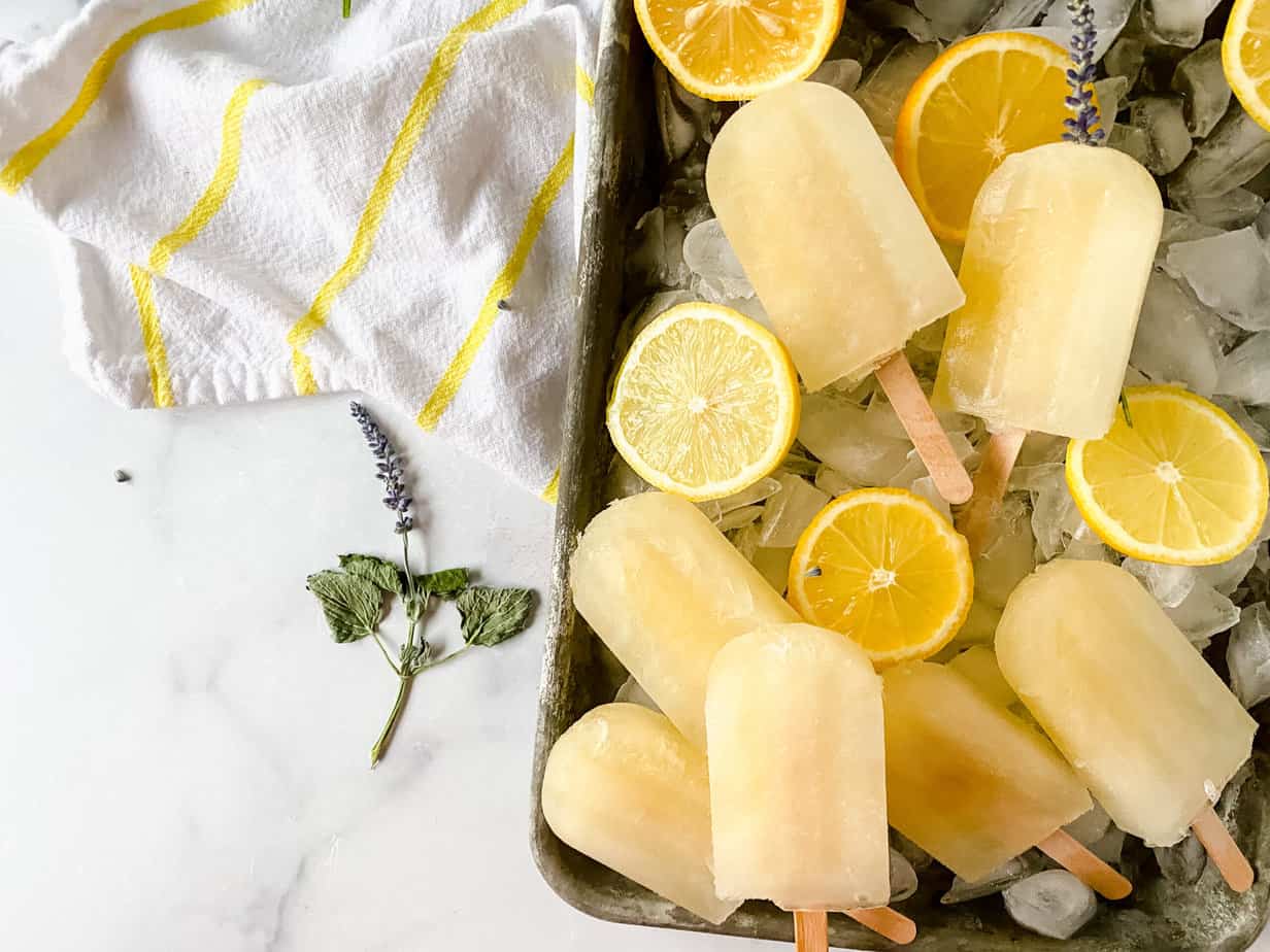 Lavender lemonade Popsicles