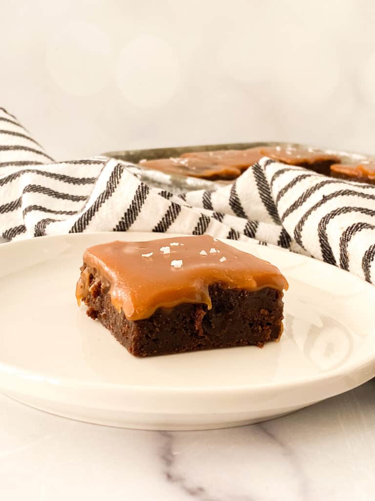 Try these delicious decadent Gluten free Salted caramel brownies