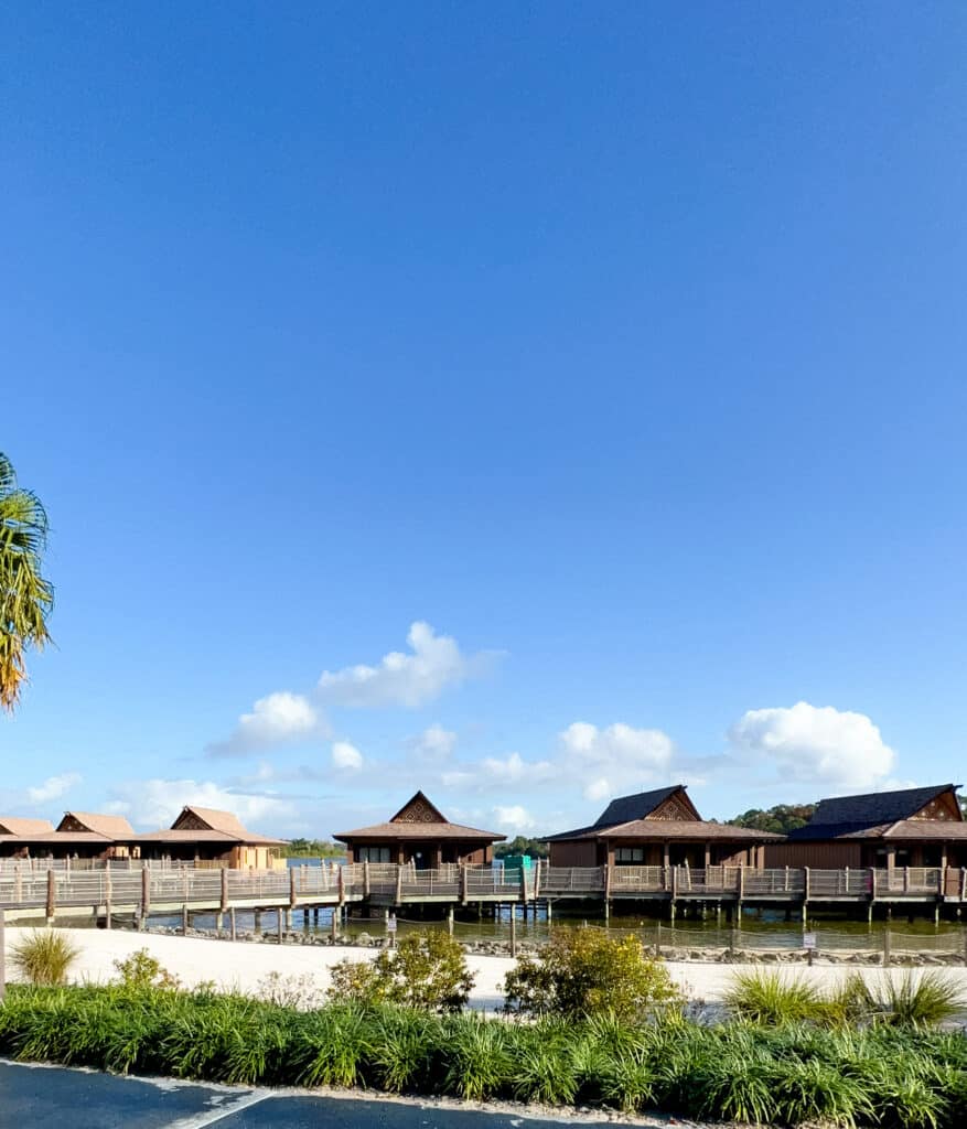 The bungalows at Disney's Polynesian village resort