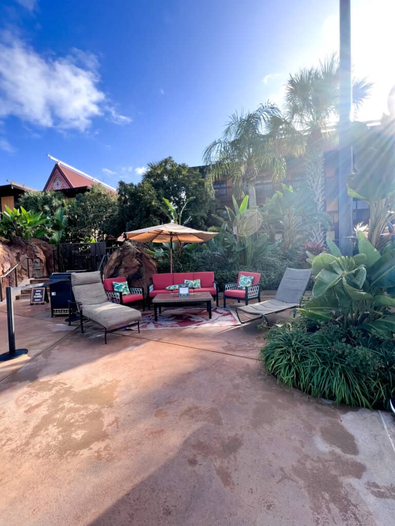 pool side at Disney's Polynesian resort