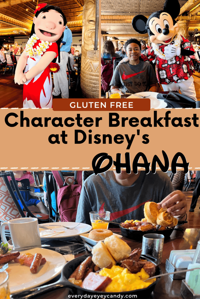 gluten free character breakfast at ohana