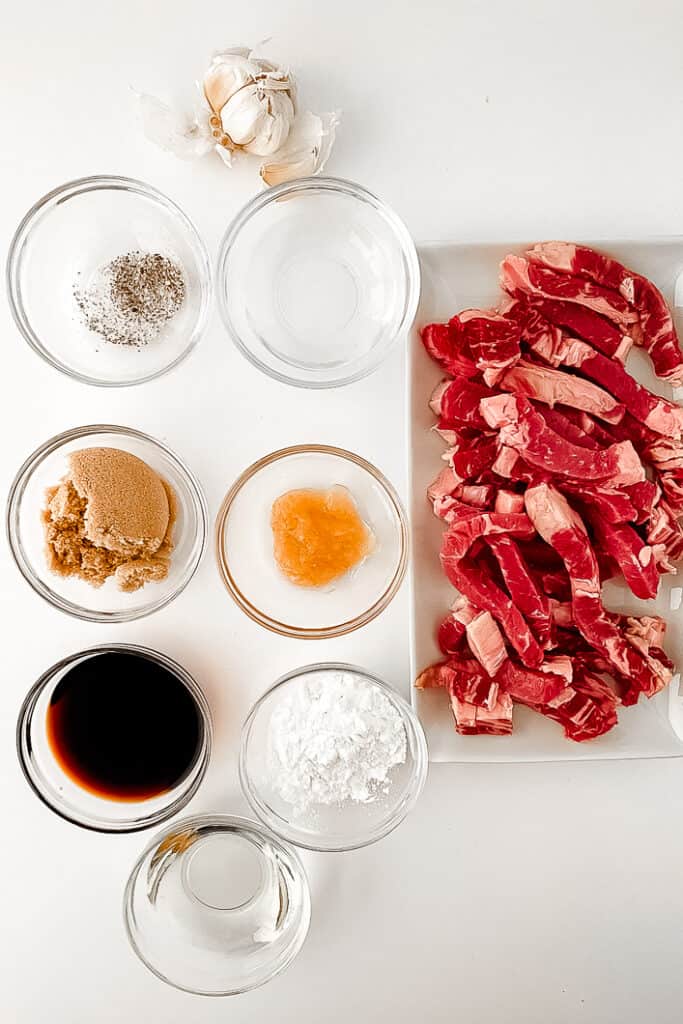 everything you need to make gluten free mongolian beef. 