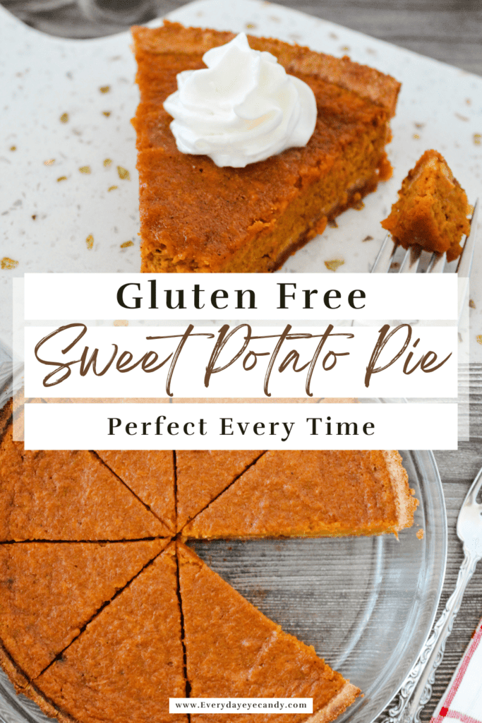This  Gluten Free Sweet Potato Pie is so good that no one will be able to tell that it's gluten free and dairy free! This is a must have for your Thanksgiving meal and the rest of the holiday season! 