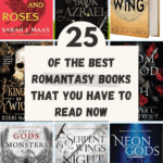 25 romantasy books pin:cover