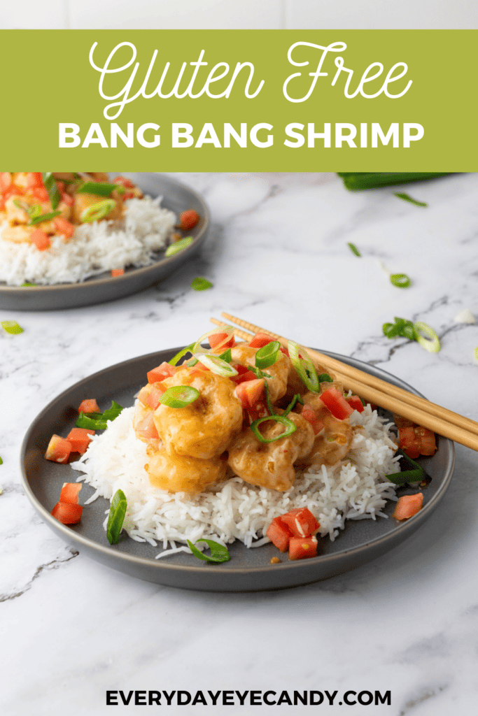 This sweet and spicy Gluten Free Bang Bang Shrimp recipe is a delicious appetizer or main course dish that can be prepped and done in 30 minutes!