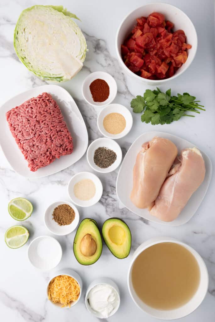 ingredients for slow cooker gluten free taco soup