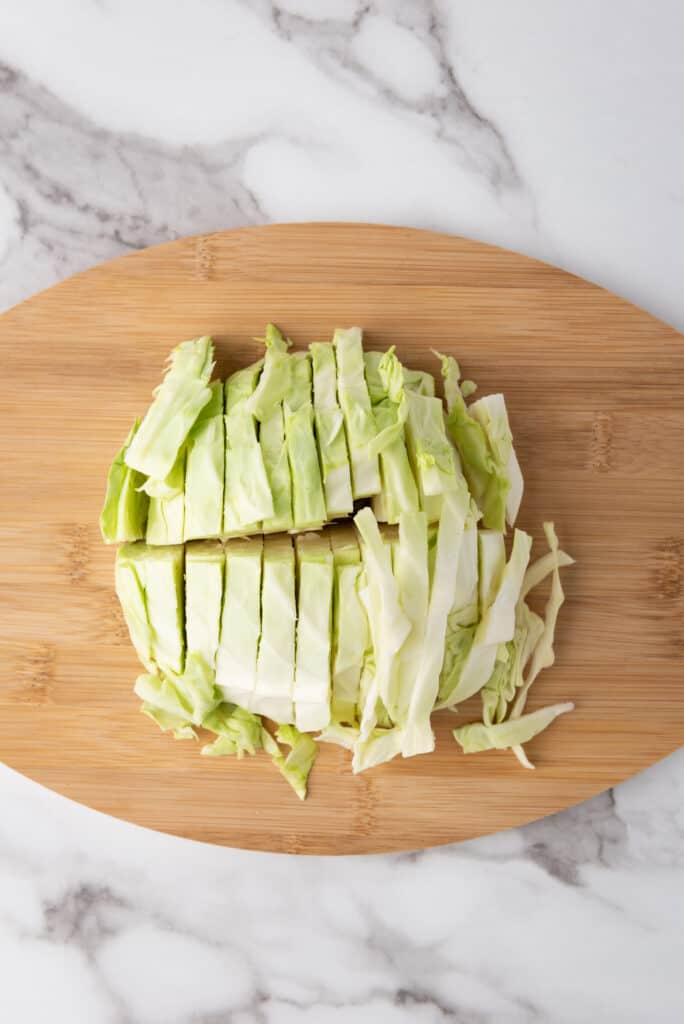 shredded cabbage for soup