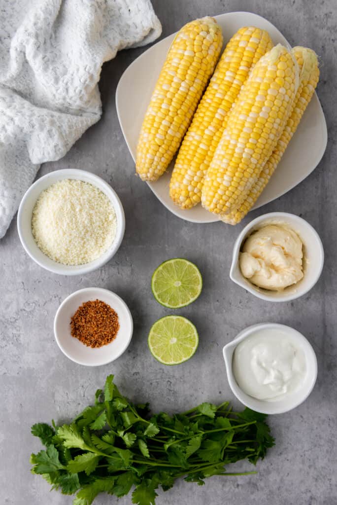 ingredients needed for your elotes 
