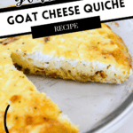 crustless goat cheese quiche