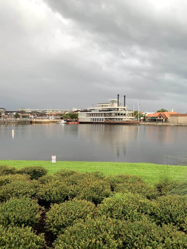 disney springs view from Saratoga springs 
