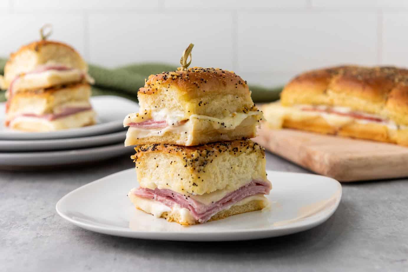 Gluten Free Ham and Cheese Sliders