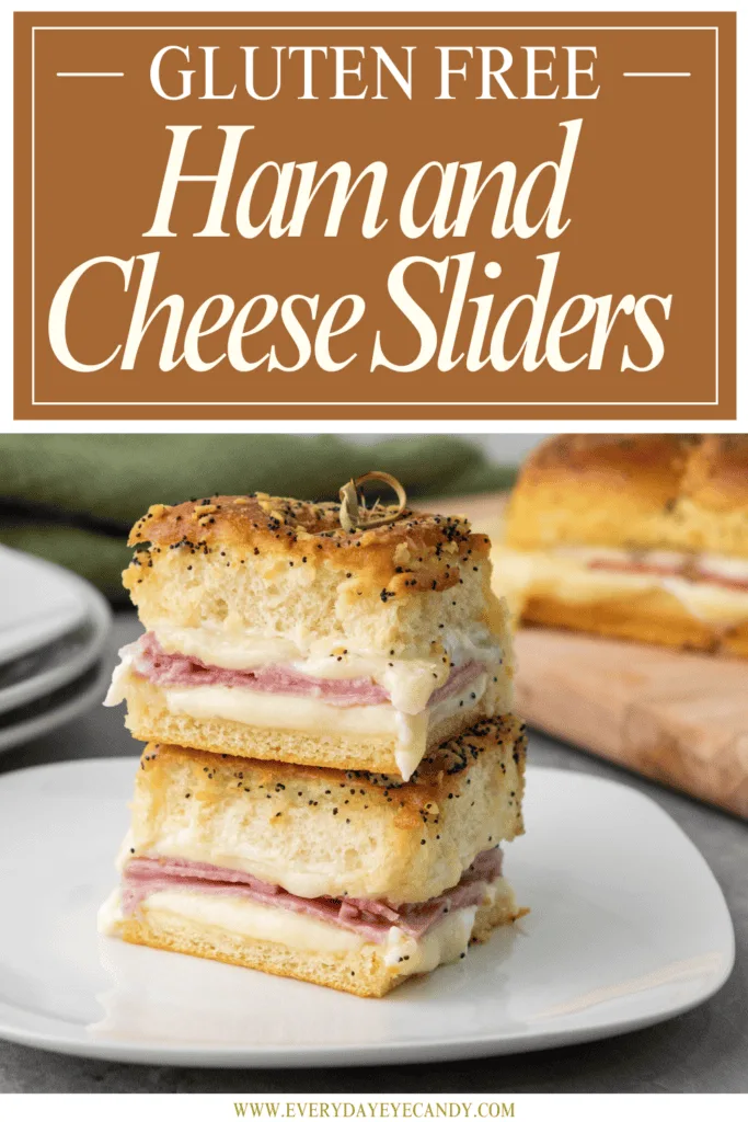 These easy Gluten Free Ham and Cheese Sliders filled with sliced ham, and plenty of melty Swiss cheese are the perfect Game Day Recipe for Football Season! No one will guess they are gluten free!