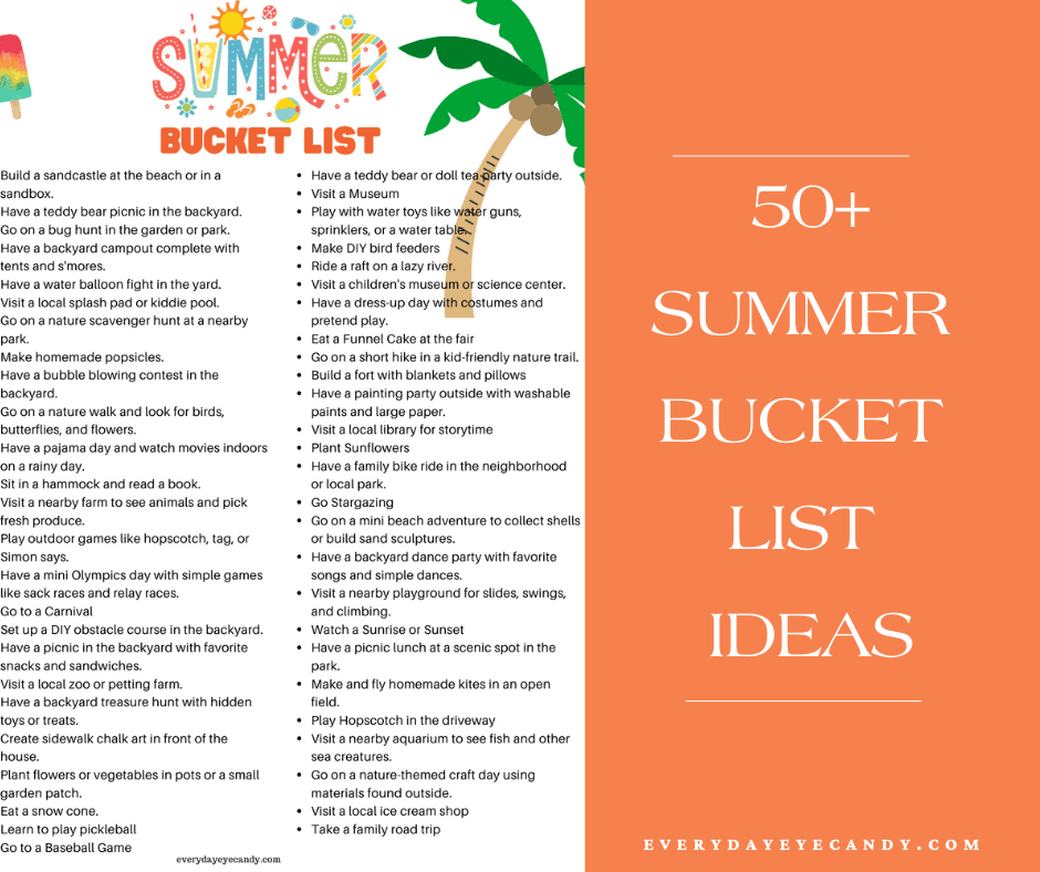 Make this summer the best one yet with this list of summer bucket list ideas.
