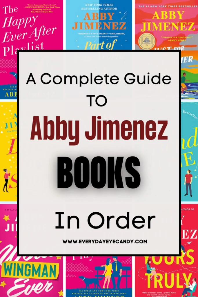 Looking to dive into the world of Contemporary romance? Look no further than the world of Abby Jimenez! This guide will help  you navigate all of the Abby Jimenez books in order