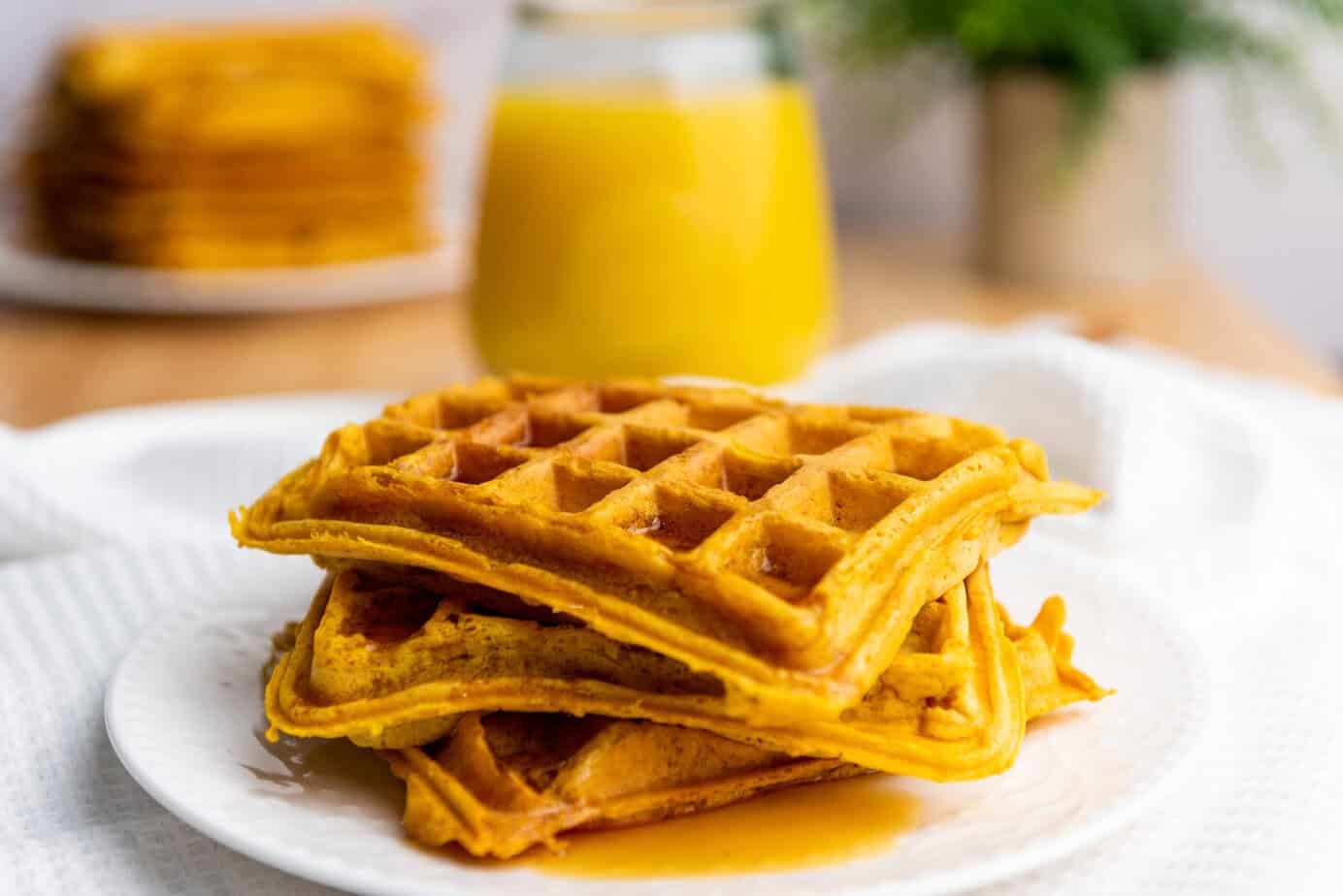 Gluten Free Pumpkin Waffles