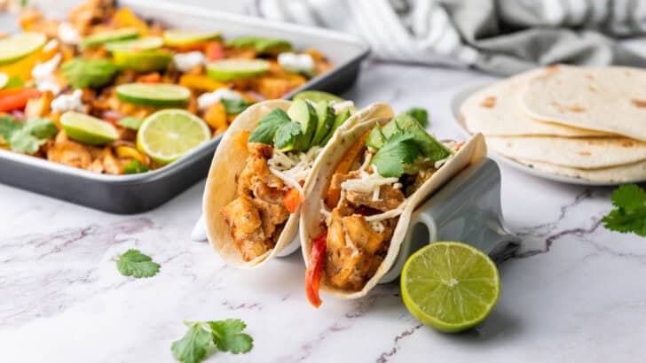 Sheet Pan Chicken Fajitas ( Gluten Free)